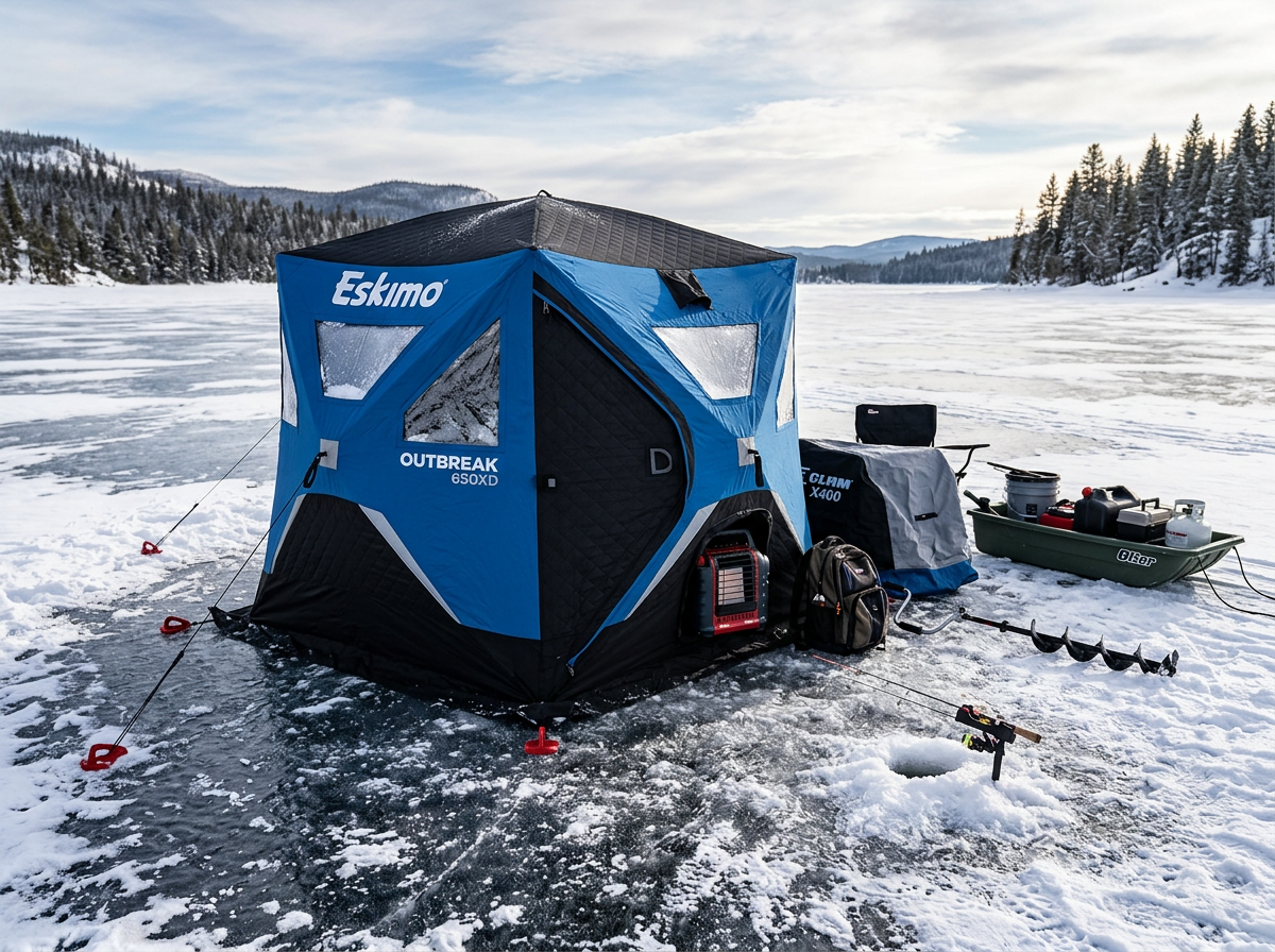 ArcticShield 4-Man pop-up ice fishing shelter